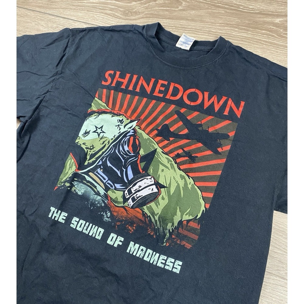Shinedown Men's The Sound Of Madness Graphic T Shirt Black Size XL